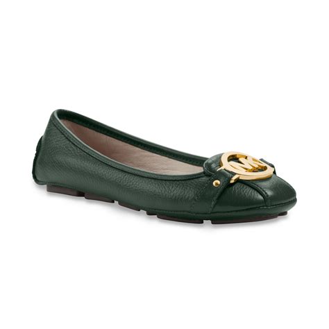 Michael Kors Saffiano Fulton Moc Flats 